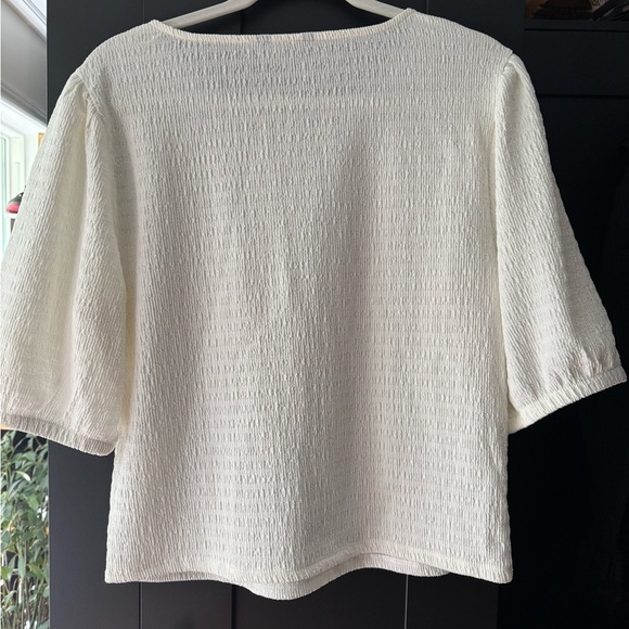 George Cream Textured Women's Blouse - Picture 5 of 5